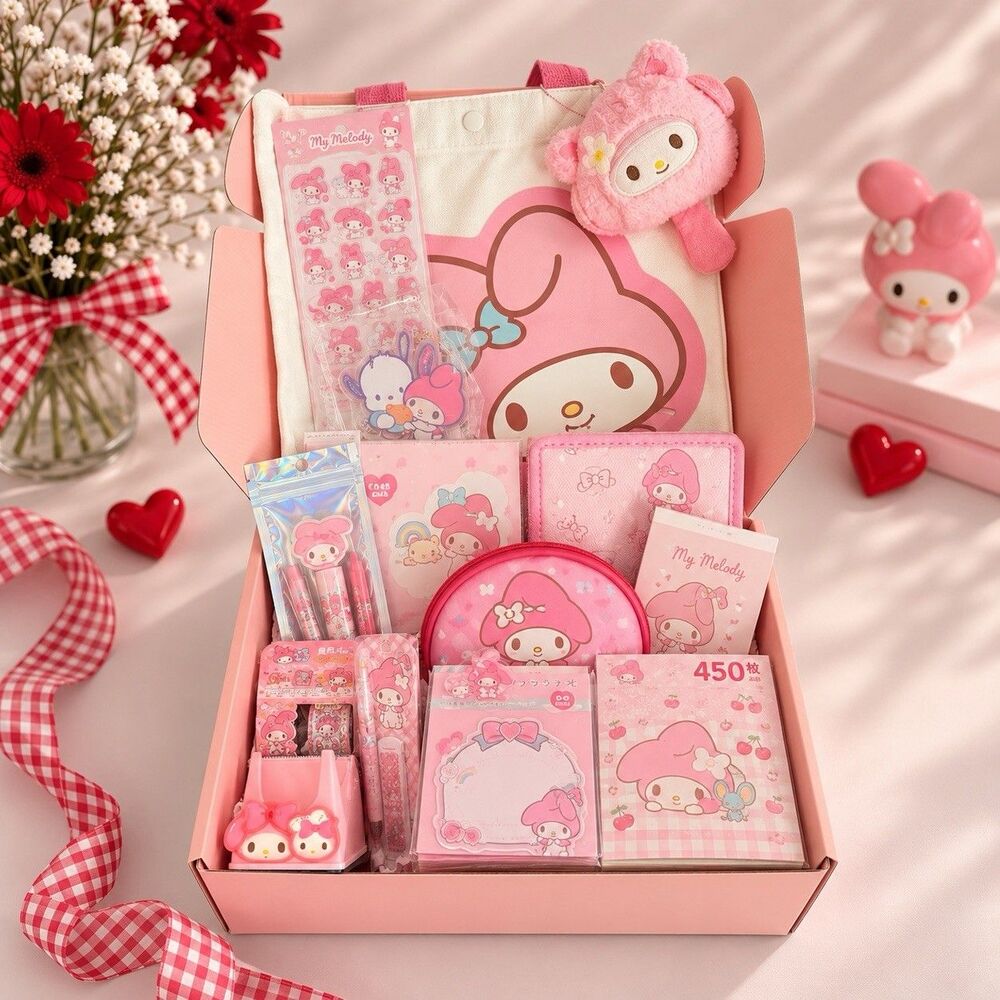 Sanrio My Melody 10+ Pc Premium Gift Set - Includes Licensed Canvas Tote Bag